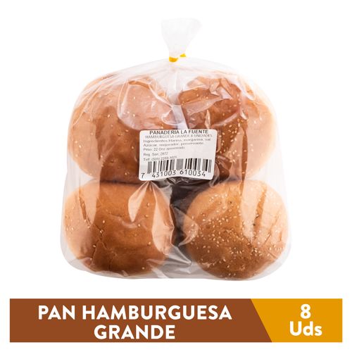 Pan Hamburguesa La Fuente 623Gr