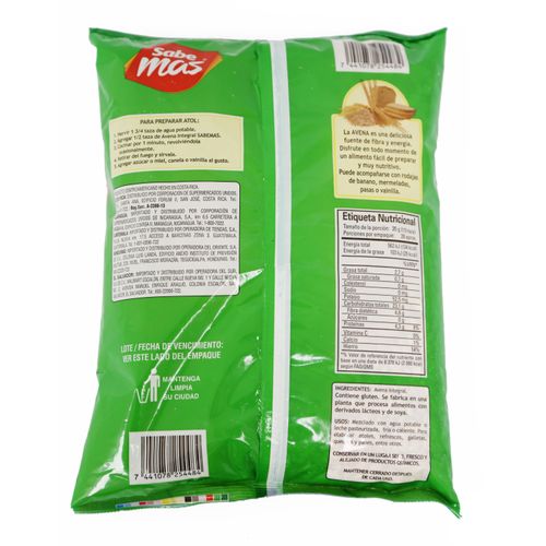 Avena Sabemas Integral Alta En Fibra - 1000 g