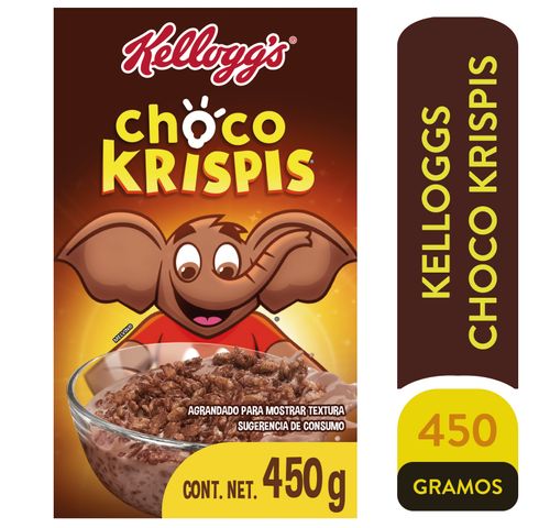 Cereal Kellogg's® Choco Krispis® Sabor A Chocolate - Cereal de Granos De Arroz Inflado 1 Caja-450gr