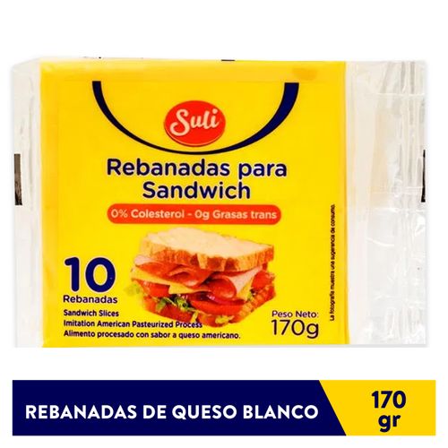 Queso Suli Procesado Tipo Americano 10 Slices-170gr