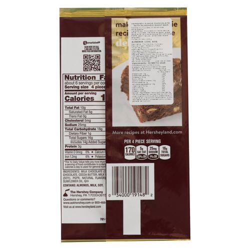 Chocolate Hershey's almond giantbar - 208 g