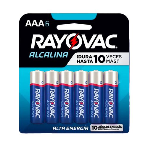 Batería Rayovac Alcalina AAA - 6 Unidades