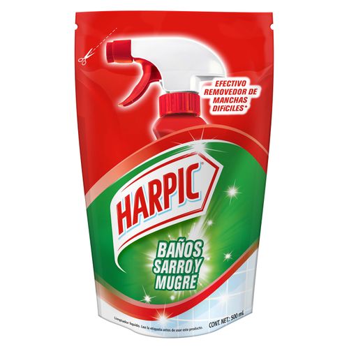 Limpiador De Baños Harpic Sarro y Mugre Doypack - 500ml