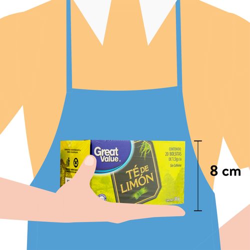 Te Great Value Zacate Limon - 30gr
