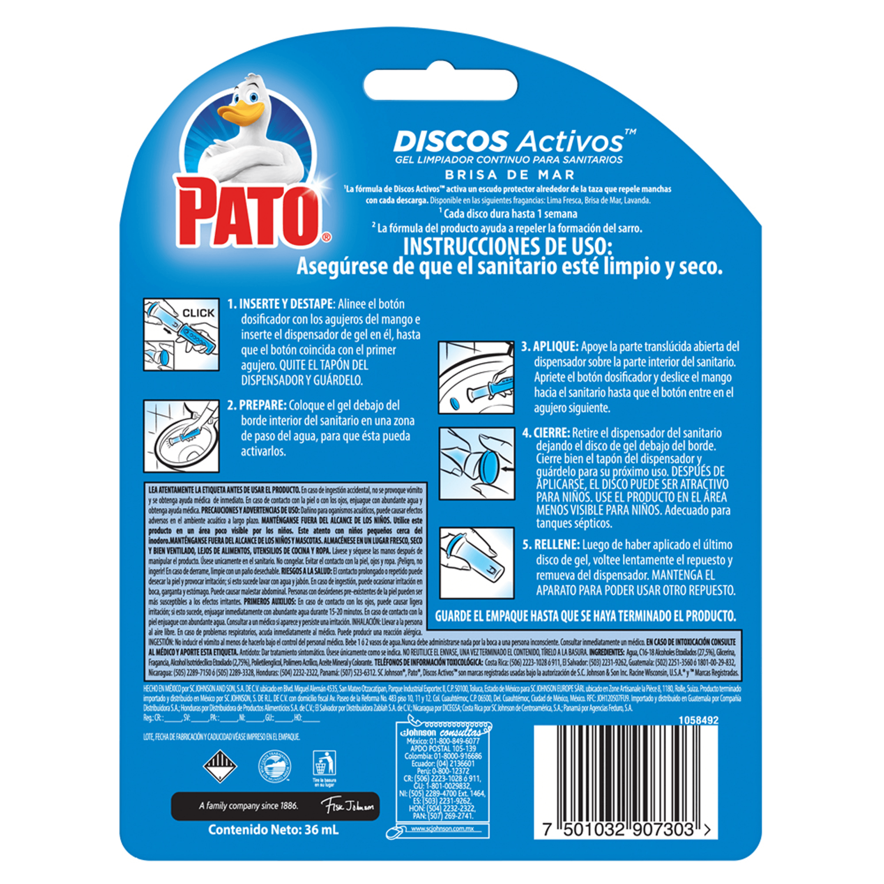 Pato Discos Activos Marine - Pack de 2 Recambios (12 Discos