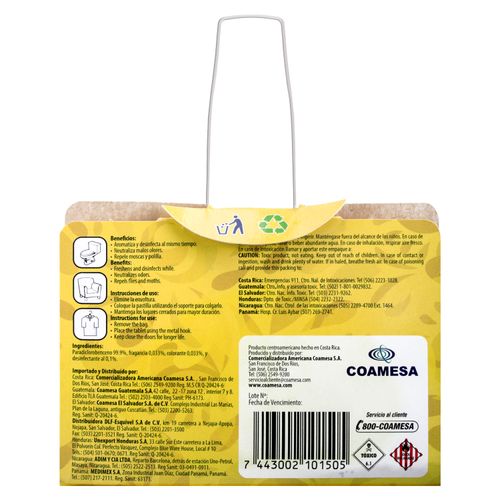 Pastilla Vainilla Sani Odor - 60 g