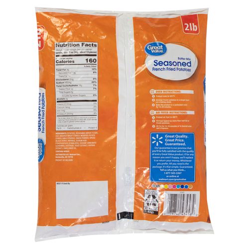 Papa Great Value Para Freir Sazonada Pequeño - 907 g