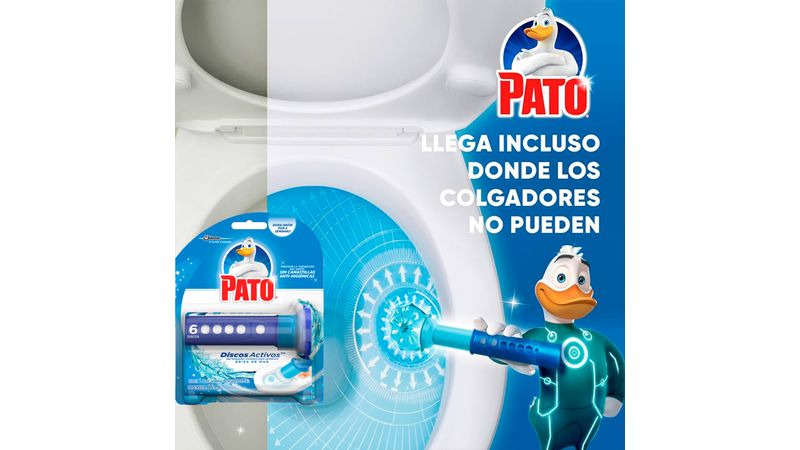 Gel limpiador para sanitarios Pato discos activos brisa de mar 36ml — Click  Abasto