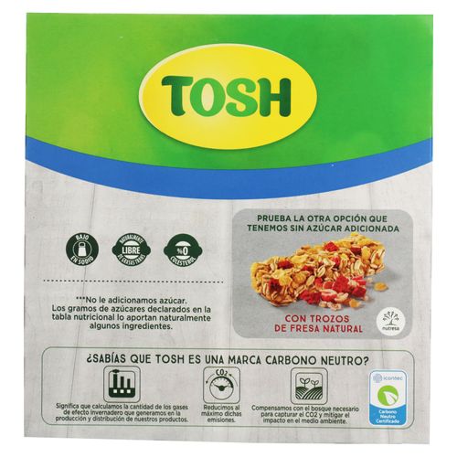 Barra De Cereal Tosh Lyne Pina 6 Unidades-167gr