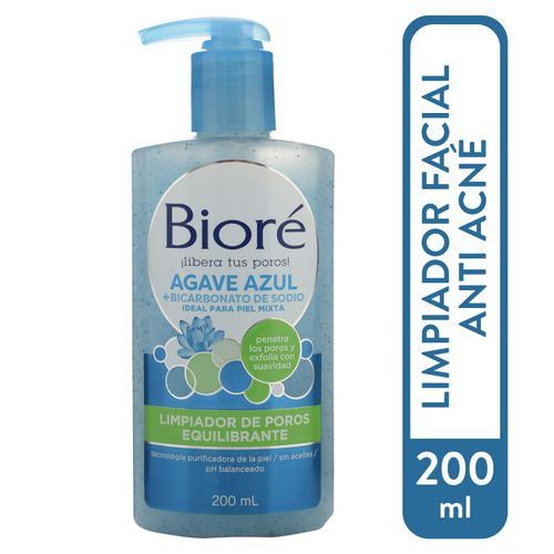 Limpiador facial Biore refrescante para piel con granos y espinillas - 200 ml