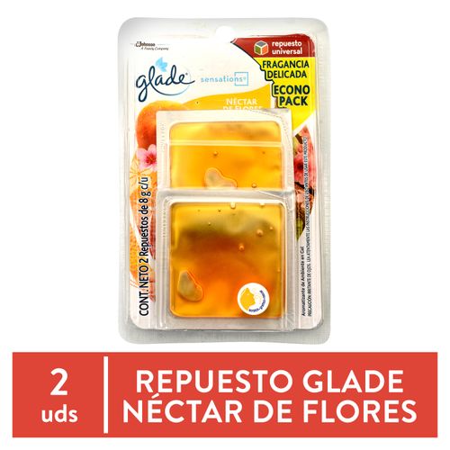 Sensations Refill Glade x2 Alegría Floral y Frutos Rojos - 16gr