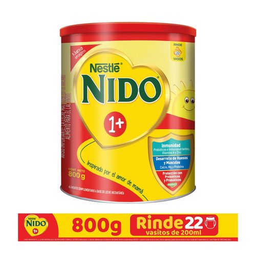 Leche Instantánea Nestlé® Nido® 1+ Protección® Alimento Complementario Lata- 800gr