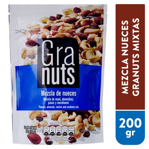 Semillas Granuts Mezcla De Nueces Doypack - 200gr