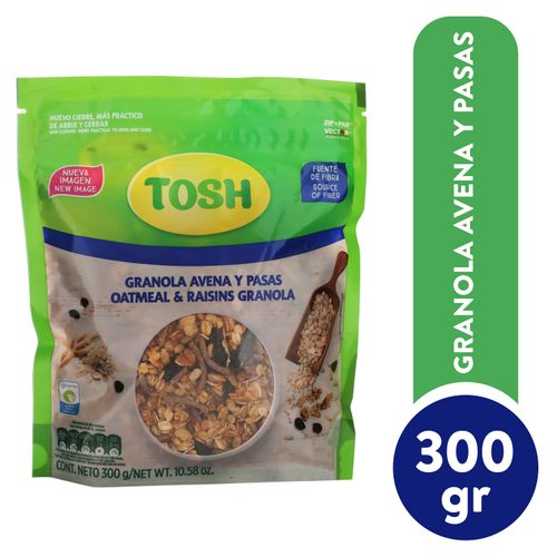 Granola Tosh Avena Pasas - 300gr