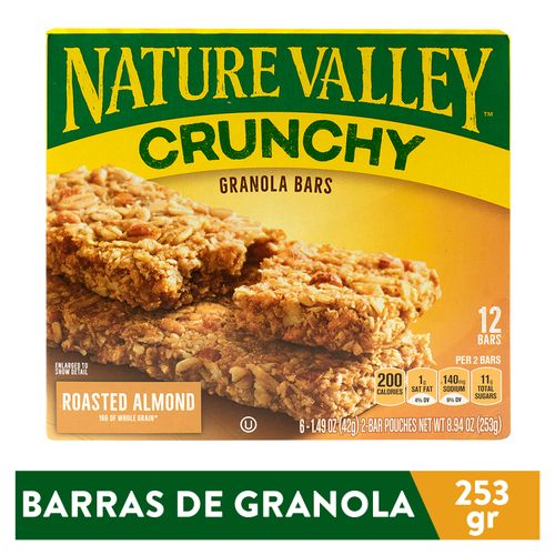 Barra Nature Valley Almendras Tostadas Crujientes - 253gr