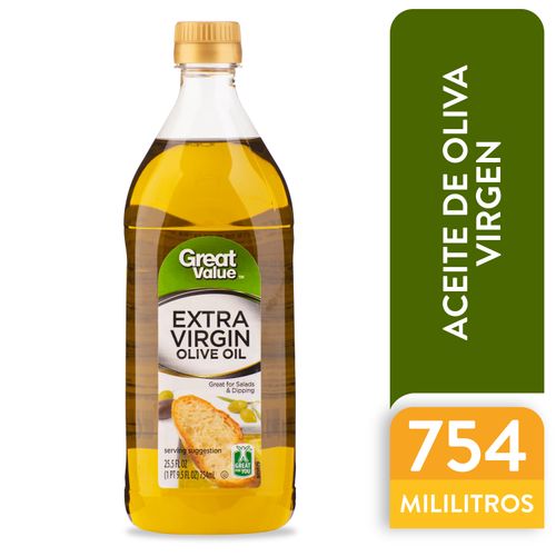 Aceite Great Value Oliva Extra Virgen - 750ml