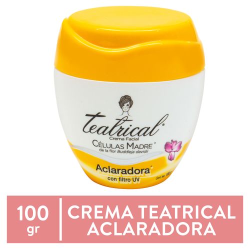 Crema facial Teatrical aclaradora con células madres - 100 g