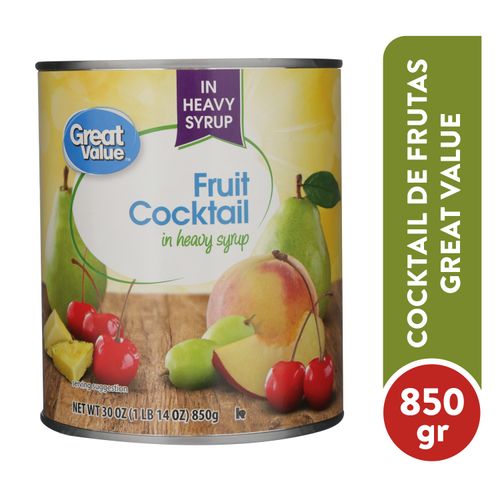 Coctel De Frutas Great Value Almibar 822g