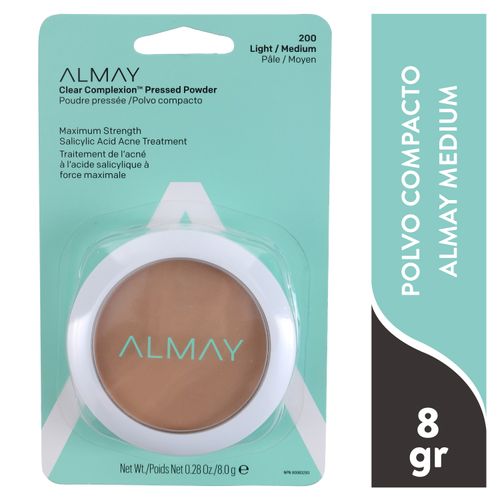 Polvo Almay Compacto Clear Complexion Light Medium - 8gr