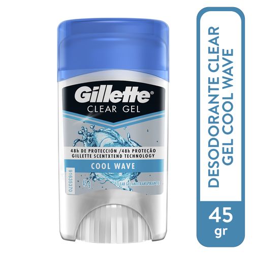 Gillette Desodor Coolwave Clear Gel 45Gr