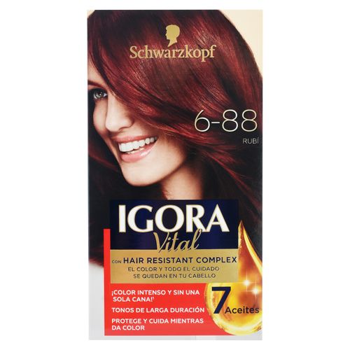 Tinte Schwarzkopf igora vital color rubí - 125 ml