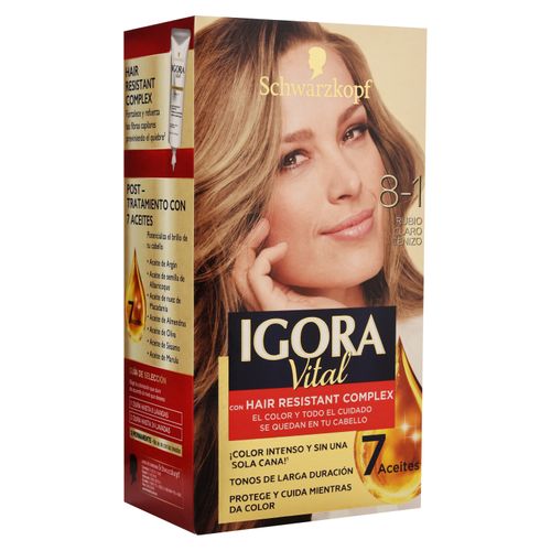 Tinte Igora Vital 8 1Rubio 50Ml