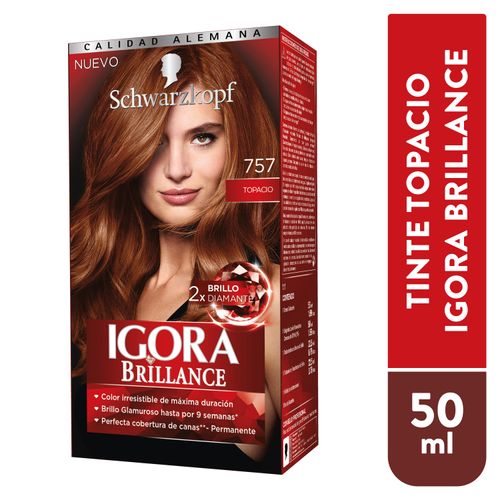 Tinte Schwarzkopf igora brillance topacio no 757 - 145 ml