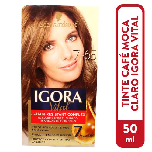 Tinte capilar Schwarzkopf igora vital color café moca claro  - 50 ml
