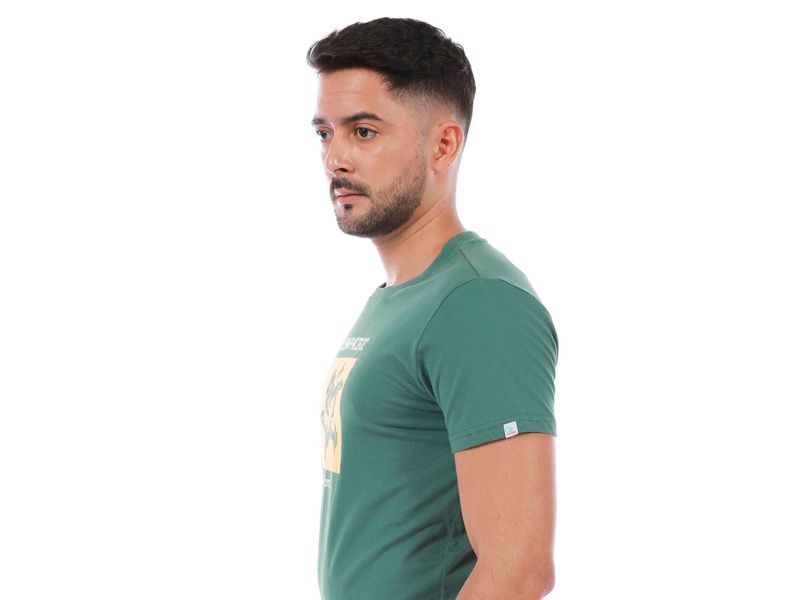 T-Shirt-Ocean-Pacific-Para-Caballero-Color-Verde-Oscuro-Cuello-Redondo-Talla-S-XL-2-36077