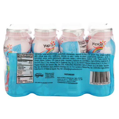 Yogurt Yoplait kids fresa mini 8 pack  - 800 g