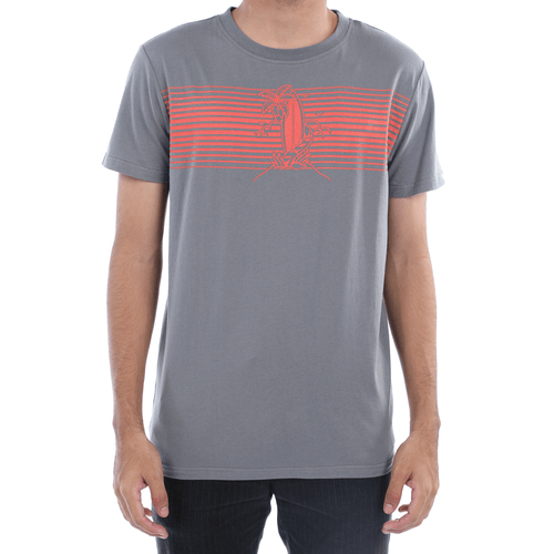 T-Shirt Ocean Pacific Para Caballero Color Gris, Cuello Redondo - Talla S-XL