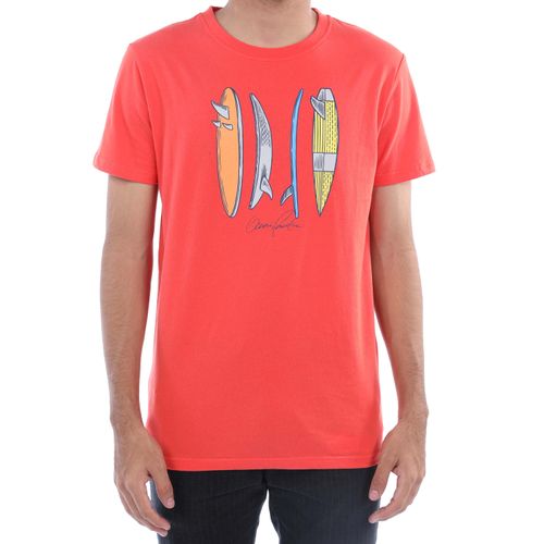 T-Shirt Ocean Pacific Para Caballero Color Rojo, Cuello Redondo - Talla S-XL