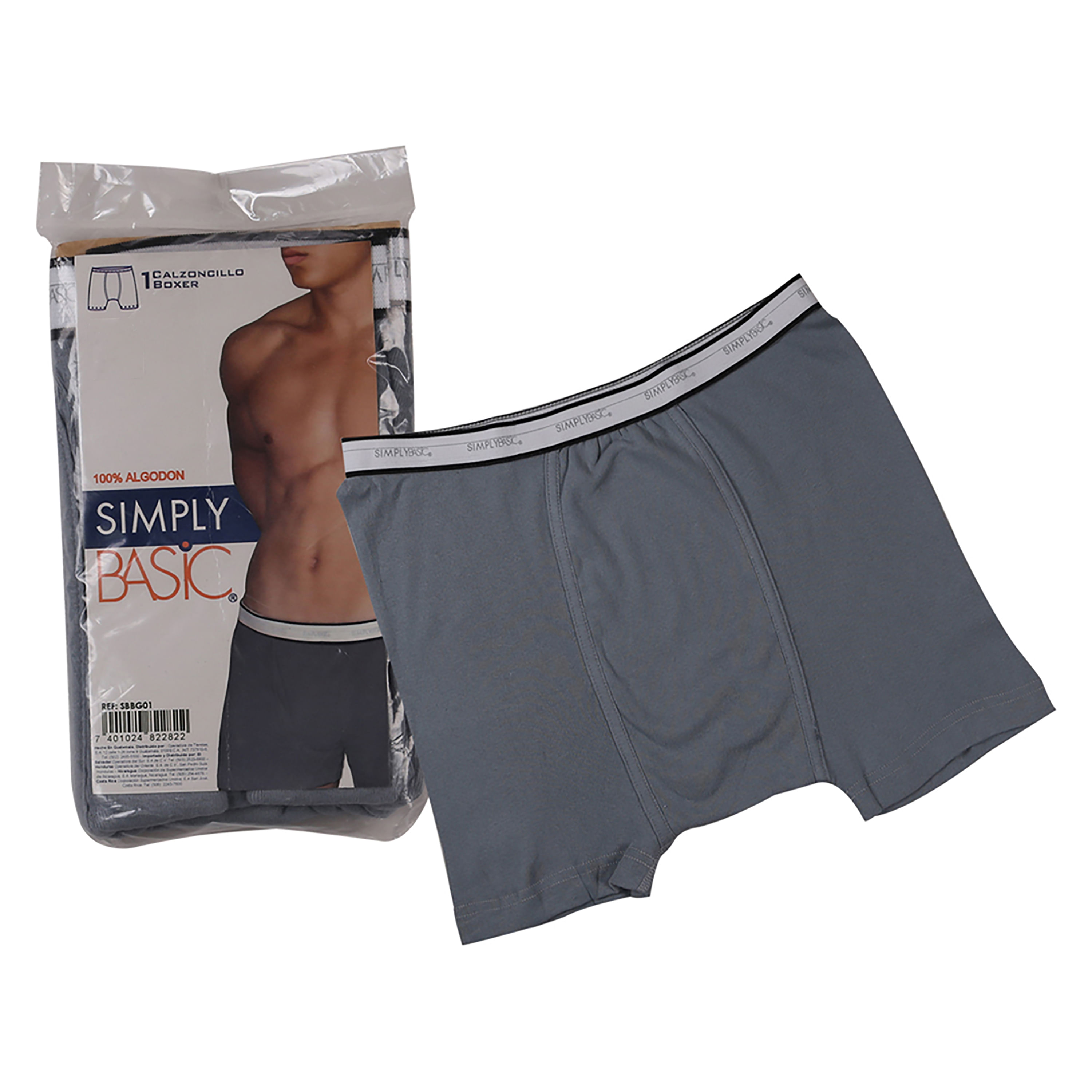 Comprar Boxer Simply Basic Caballero Gris Talla M Walmart Nicaragua