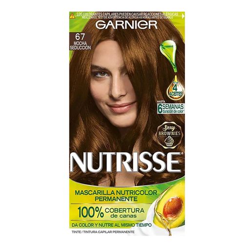 Tinte para cabello Garnier nutrisse color chocolate 67 - 125 ml
