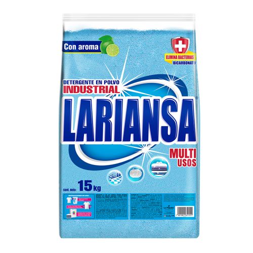 Detergente en polvo Lariansa con bicarbonato bolsa - 1.5 kg