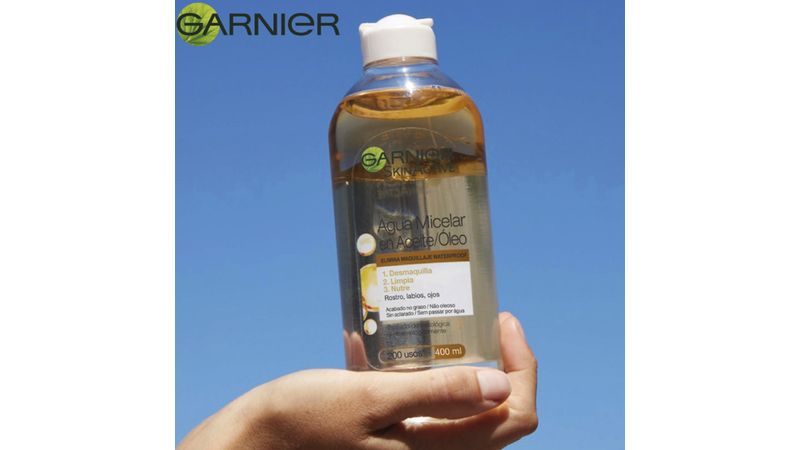 Agua Micelar Bifasica Garnier Skin Active x400ml - Surticosméticos