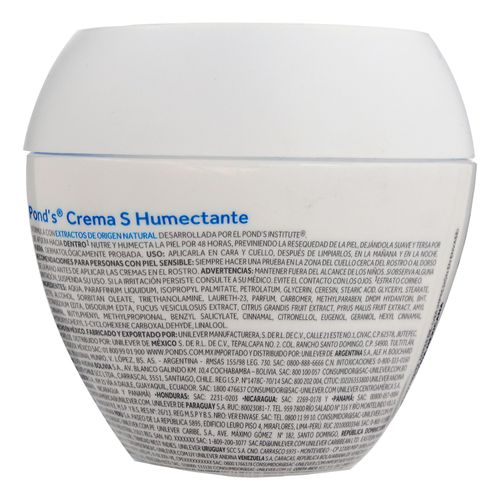 Crema facial Pond's humectante nutritiva - 100 g
