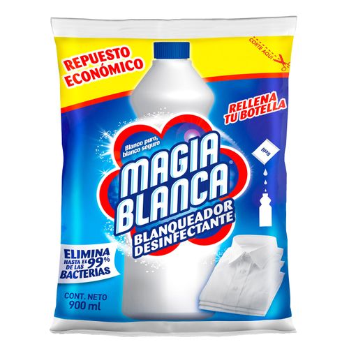 Cloro Magia Blanca Regular En Bolsa  - 900ml