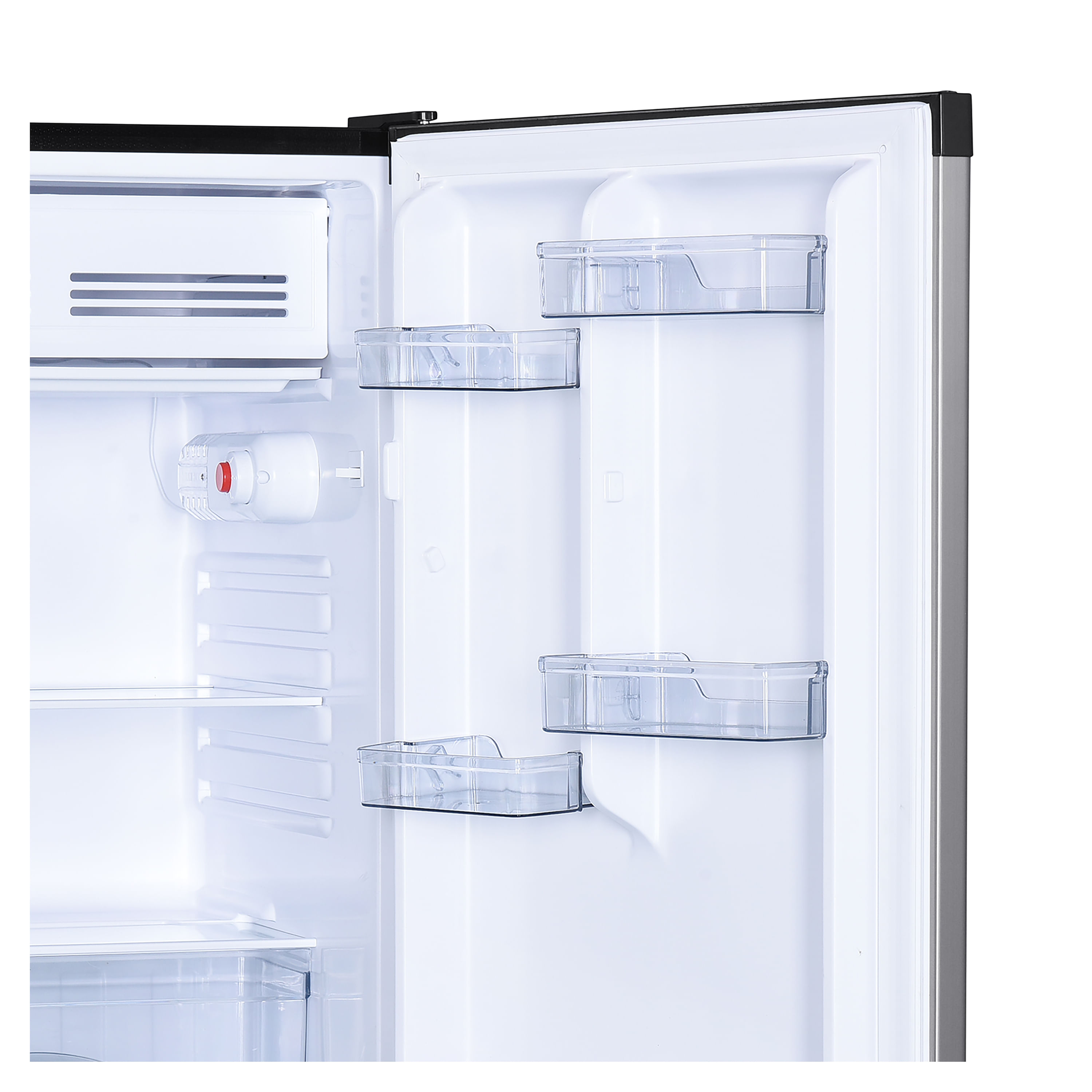 Refrigeradora No Frost Oster 425 Litros 15 Pies Cubicos Silver 2 Puertas  Luz Led Manija Externa Display Exterior Bandejas De Vidrio Templado