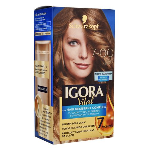 Tinte Igora Vital 7 00Rubio 50Ml