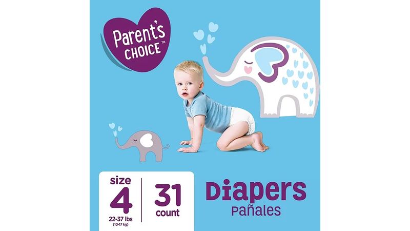 Walmart parents choice hot sale diapers size 4