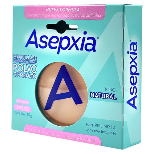 Maquillaje Asepxia Bb Natural Mate - 10 g