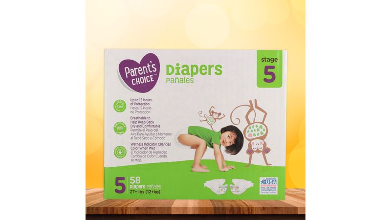 Parents choice size hot sale 5 diapers walmart