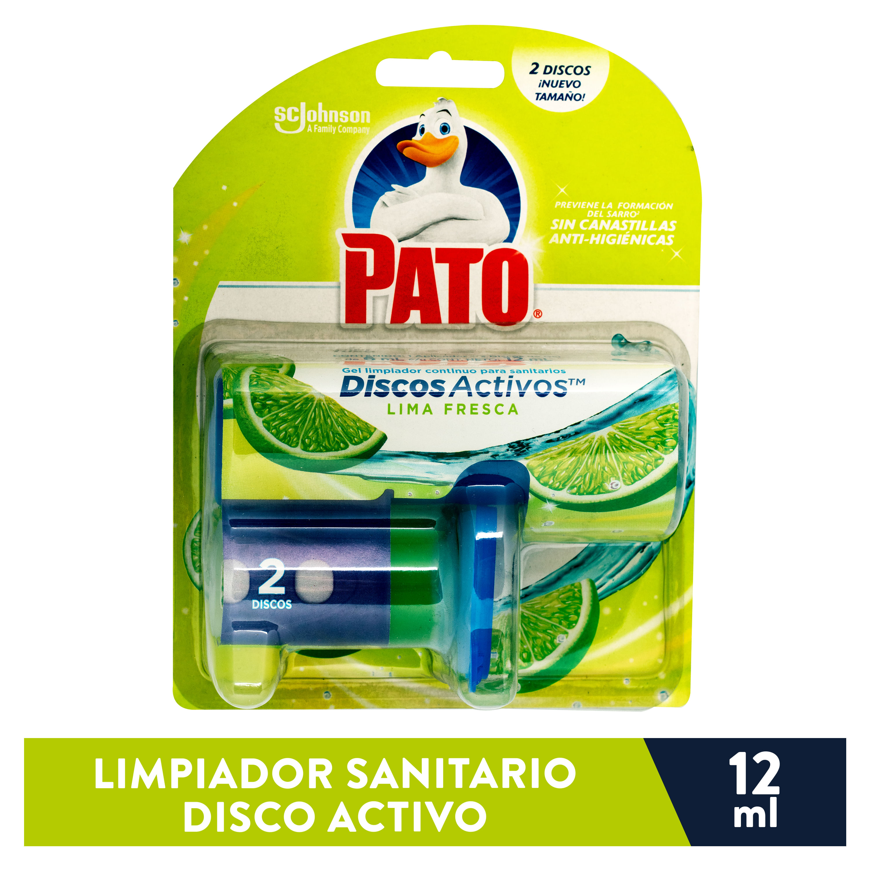 Pato Limpiador Wc Discos Activos 4 In 1 Lima Recambio Limpiador wc