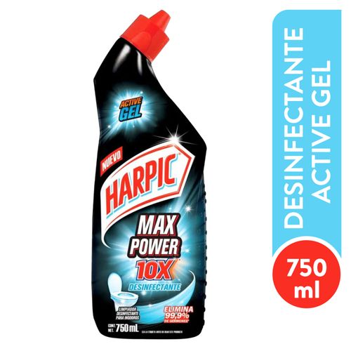 Limpiador De Sanitarios Harpic  Max Power Gel - 750ml