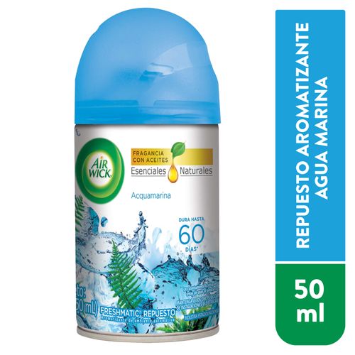 Comprar Aromatizante Ambiental Air Wick Freshmatic Acquamarina Aparato +  Repuesto - 250ml