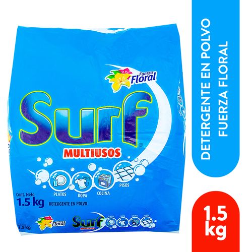 Detergente En Polvo Surf Fuerza Floral Multiusos - 1500 g