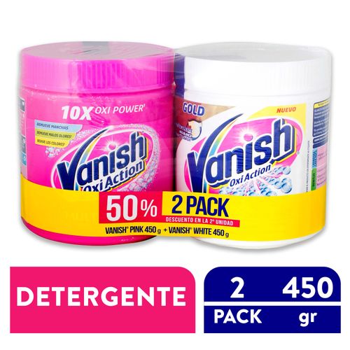 Desmanchador Líquido Vanish Rosa x1800ml + Doypack x800ml