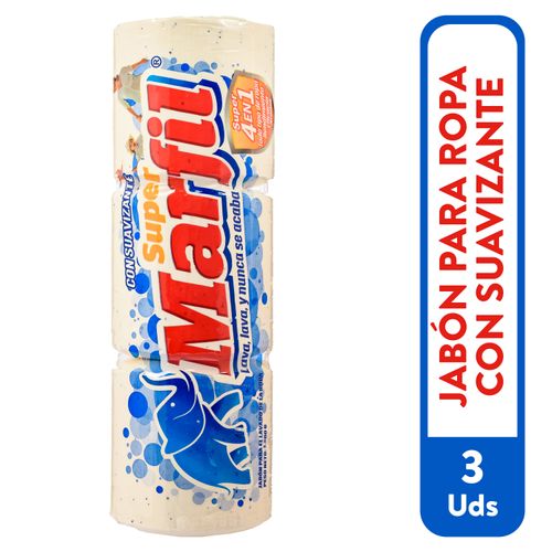 Jabón Supermarfil Suavizante 3 Unidades 1200g