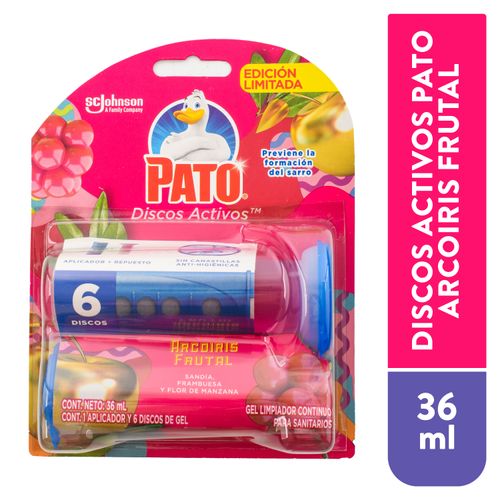 Aparato Desinfectante Pato Discos Activos Frutal - 36ml